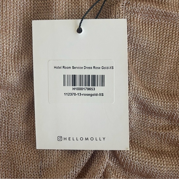 Hello Molly Rose Gold Mini Dress - Picture 4 of 7